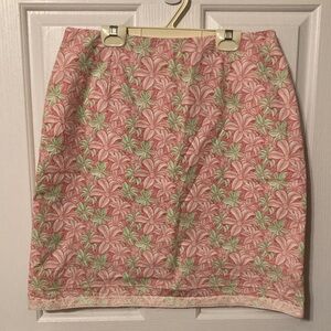 Vineyard Vines Pink and Green Floral Pencil Skirt